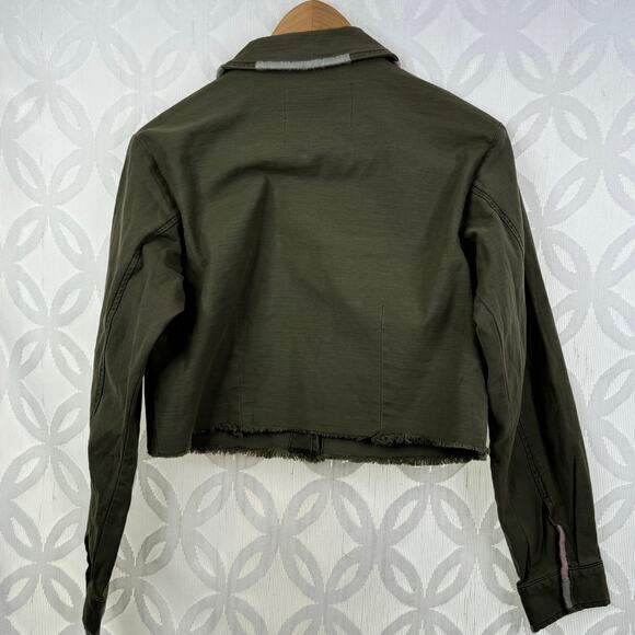 Anthropologie Pilcro Embroidered Utility Cropped Jacket Size XS NWT - Picture 8 of 14